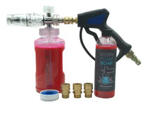 Load image into Gallery viewer, HydroJet Clear Foam Cannon, MTM Hydro SG28 Spray Gun, Soap, and Brass Fittings - 14.1001