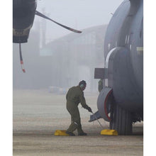 Load image into Gallery viewer, 20" Single Aviation Wheel Chock for Over-Sized Aircraft with 36" Locking Rope — image 5 of 7