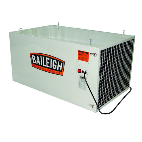 Baileigh Industrial - 110V 1/2HP 1Phase Air Filtration System w/ Remote 3-Stage, 1 Micron 1600CFM