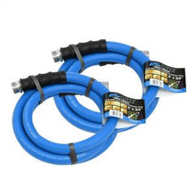 Load image into Gallery viewer, AG-Lite 100% Premium Rubber Water Lead In Hose, 5/8" X 6', 3/4" Male and Female GHT Fittings. 500 PSI Burst Rating. Includes Extra Washer and Bend Restrictor. 2 Pack