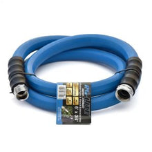 Load image into Gallery viewer, AG-Lite 100% Premium Rubber Water Lead In Hose, 5/8" X 6', 3/4" Male and Female GHT Fittings. 500 PSI Burst Rating. Includes Extra Washer and Bend Restrictor. 2 Pack