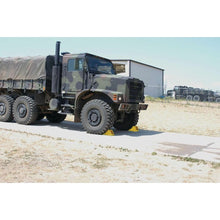 Load image into Gallery viewer, All-Terrain Heavy-Duty Wheel Chock with Flat Bottom &amp; Aluminum Cleat, 40 Ton Capacity, 28-38 in. Tires — image 6 of 7