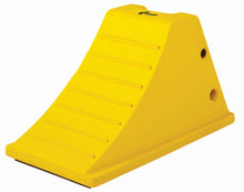 Load image into Gallery viewer, All-Terrain Heavy-Duty Wheel Chock with  Flat Bottom &amp; Rubber Pad, 75 Ton Capacity, 36-46 in. Tires - AT3514-FBRP-Y
