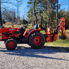 Load image into Gallery viewer, MechMaxx 9' Tractor Backhoe Attachment with Mechanical Thumb, 15" Bucket, ISO/SAE Switchable Controls, Self-Contained Hydraulic System, 3 Point Hitch Cat.1 &amp; 2, 25-100 HP, BH860M