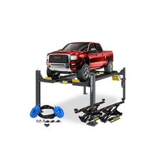 Load image into Gallery viewer, BendPak HDSO-14AX Four-Post Alignment Lift Package with RJ7W Rolling Jacks and Airline Kit (5175901)