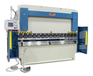 Baileigh Industrial 220V 3Phase 224Ton 157" 2Axis Programmable Hydraulic Press Brake. Distance Between Housings is 120"