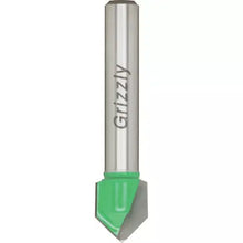 Load image into Gallery viewer, Grizzly C1204 - 90 V-Groove Bit, 1/4&quot; Shank, 3/8&quot; Cutter Dia.