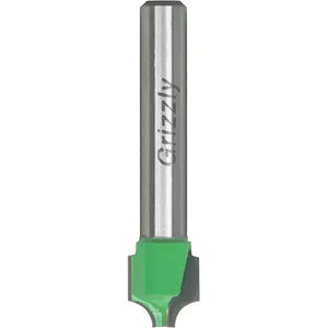 Grizzly C1318 - Beading / Roundover Panel Boring Bit, 1/4" Shank, 3/8" Dia.