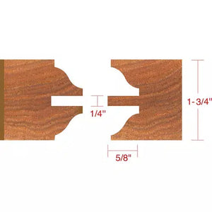 Grizzly C2174Z - Carbide Tipped Stile & Rail Set - Roman Ogee, 4" Dia.