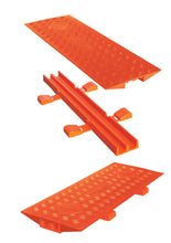 Load image into Gallery viewer, Cable Bridge for 5-Channel Guard Dog® Cable Protector, Orange Top / Orange Base - CL2X150-5GD-O