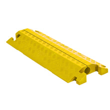 Load image into Gallery viewer, 1-Channel Split-Top Linebacker Cable Protector for 2.25" Lines, Yellow — image 2 of 2