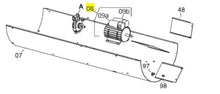 Load image into Gallery viewer, Heater Motor 750 W, 120V, 60Hz for Firestorm 400HC Heater