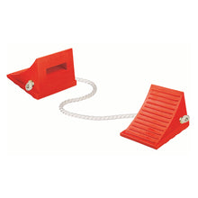 Load image into Gallery viewer, General-Purpose Utility Wheel Chock, Roped Pair, 30,000 lbs Load Capacity, 27-35 in. Tires - UC1700-P