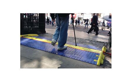ADA Ramp Attachment Pair for CP1X125 1-Channel Linebacker® Cable Protector - CPRP-1X125-BLU