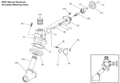 Clemco 22854 Service Kit, MQV Mtrg Segment