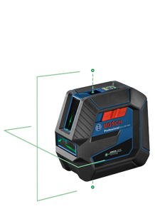 Bosch Green-Beam Self-Leveling Cross-Line Laser with Plumb Points