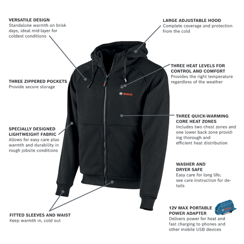 Bosch 12v max deals heated jacket