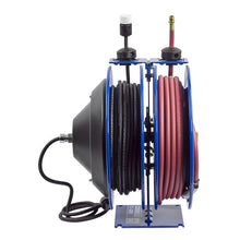 Load image into Gallery viewer, Spring Driven Air Hose &amp; Power Cord Reel 12 AWG x 50 Ft Less Cord - Coxreels C-L350L-5012L-X