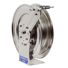 Load image into Gallery viewer, Stainless Steel Spring Driven Hose Reel 1/2 Inch x 25 Ft 300 PSI Less Hose - Coxreels P-LPL-425-SS