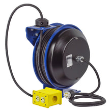 Load image into Gallery viewer, Spring Driven Power Cord Reel 10 AWG x 50 Ft - Coxreels PC17-5010-X