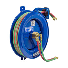 Load image into Gallery viewer, Spring Driven Dual Hose Reel 1/4 Inch x 75 Ft 200 PSI with Hose - Coxreels SG19WT-175