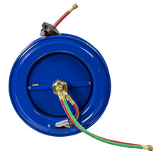 Load image into Gallery viewer, Spring Driven Hose Reel 1/4 Inch x 75 Ft 200 PSI Fuel Less Hose - Coxreels SL19WTL-175