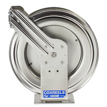 Load image into Gallery viewer, Stainless Steel Spring Driven Hose Reel 1/2 Inch x 100 Ft 3000 PSI Less Hose - Coxreels TMPL-N-4100-SS