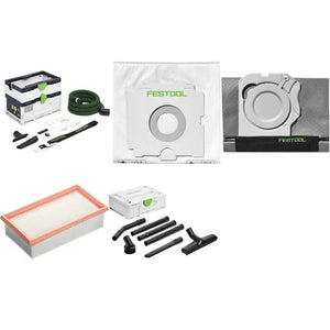 Festool CTCSYSKIT ELITE CTC SYS Cordless 36V Mobile HEPA Dust Extractor Elite Bundle