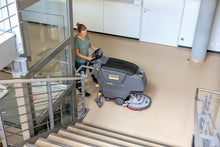 Load image into Gallery viewer, Kärcher 1.533-272.0 B 50 W Bp walk-behind floor scrubber in use