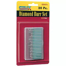 Load image into Gallery viewer, Steelex D2471 - Mini Diamond Burr, 20 pc. Set 1/8&quot; Shank