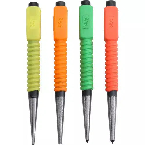 Steelex D2530 - 4-Pc. Nail & Center Punch Set