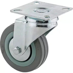 Steelex D2594 - 3" Gray Rubber Swivel Caster