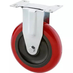 Steelex D2606 - 5" Red Polyurethane Fixed Caster