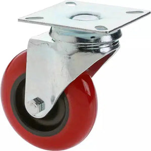 Steelex D2607 - 3" Red Polyurethane Swivel Caster