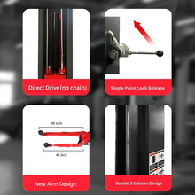 Load image into Gallery viewer, Katool KT-AS110D 11000 lbs. Clear Floor Two Post Lift, Direct Drive, Assym Arms