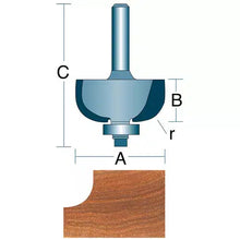 Load image into Gallery viewer, Roman Carbide DC1141 - 1/4&quot; Radius Cove 1/4&quot; Shank