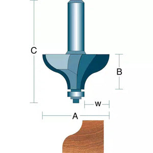 Roman Carbide DC1426 - Ogee 1/2" Shank