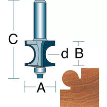 Load image into Gallery viewer, Roman Carbide DC1545 - 1/4&quot; Corner Bead Cutter 1/4&quot; Shank