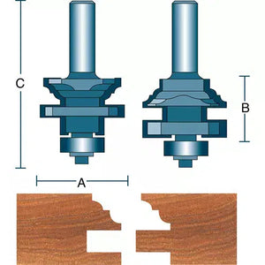 Roman Carbide DC1651 - 2 Pc. Classical Stile & Rail Set