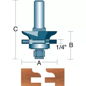 Roman Carbide DC1652 - Reversible Stile & Rail Set Ogee 1/2" Shank