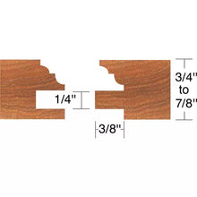 Load image into Gallery viewer, Roman Carbide DC2163 - Stile &amp; Rail Cabinet Set Bead &amp; Cove 3/4&quot; Bore