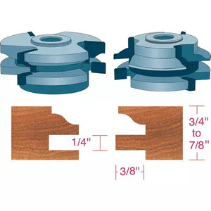 Roman Carbide DC2164 - Stile & Rail Cabinet Set Roman Ogee 3/4" Bore