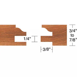 Roman Carbide DC2164 - Stile & Rail Cabinet Set Roman Ogee 3/4" Bore