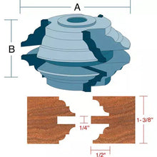 Load image into Gallery viewer, Roman Carbide DC2168 - Stile &amp; Rail Bead &amp; Cove Set for Passage Door 3/4&quot; Bore