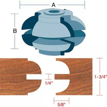 Load image into Gallery viewer, Roman Carbide DC2172 - Stile &amp; Rail Quarter Round Set for Entry Door 3/4&quot; Bore