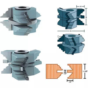 Roman Carbide DC2183 - Stile & Rail Bead & Cove Set for Passage Door 1-1/4" Bore