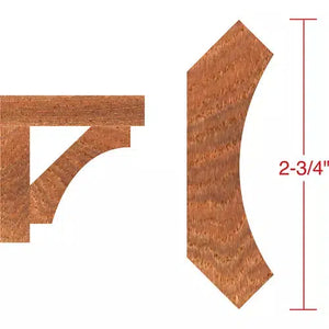 Roman Carbide DC2201 - 2-1/2" Cove Moulding 3-1/2" Dia. 1" Bore