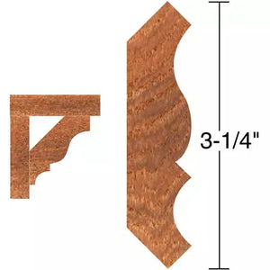 Roman Carbide DC2204 - 3" Crown Moulding 3-1/2" Dia. 1" Bore