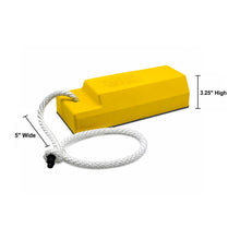 Load image into Gallery viewer, 18" Aviation Wheel Chock for Small to Mid-Sized Aircraft with Rope Lanyard &amp; Rubber Pad — image 3 of 5