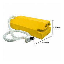 Load image into Gallery viewer, 14" Aviation Wheel Chock for Mid- to Large-Sized Aircraft with Locking Rope &amp; Rubber Pad — image 3 of 4